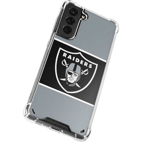 NFL Las Vegas Raiders Zone Block Galaxy S21 Plus 5G Clear Case