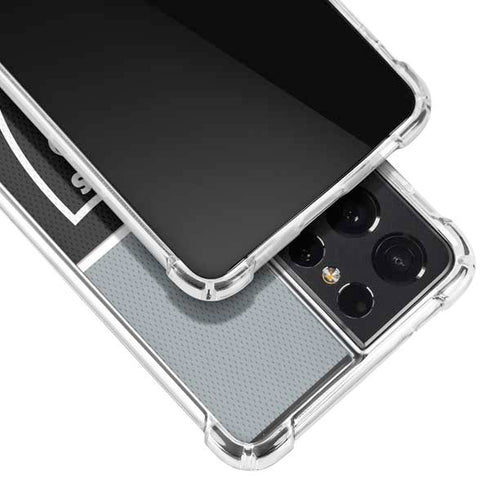 NFL Las Vegas Raiders Zone Block Galaxy S21 Ultra 5G Clear Case
