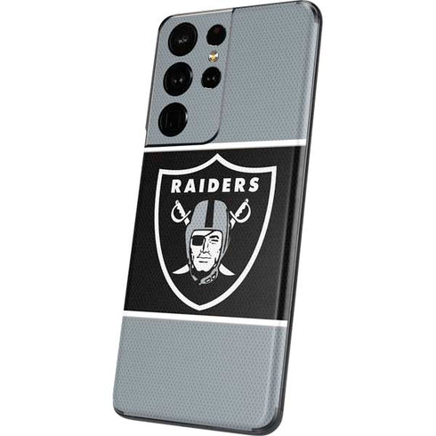 NFL Las Vegas Raiders Zone Block Galaxy S21 Ultra 5G Skin