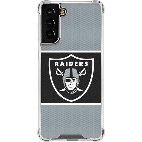 NFL Las Vegas Raiders Zone Block Galaxy S22 Plus Clear Case