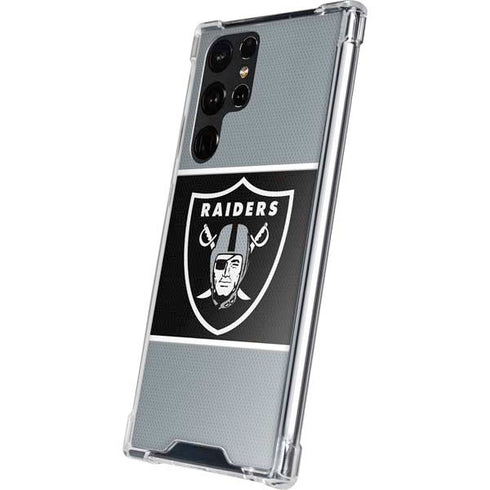 NFL Las Vegas Raiders Zone Block Galaxy S22 Ultra Clear Case