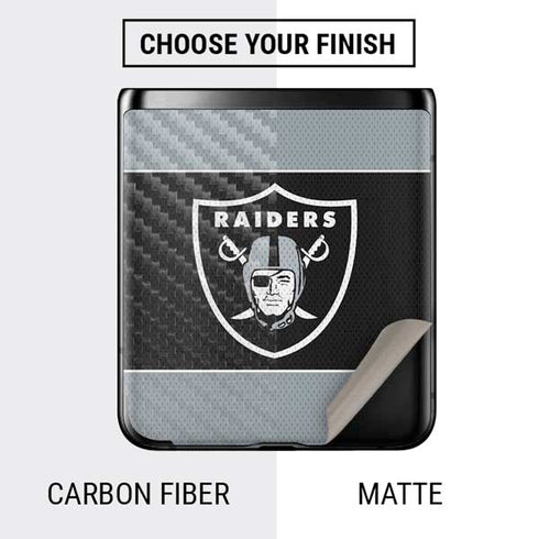 NFL Las Vegas Raiders Zone Block Galaxy Z Flip Skin