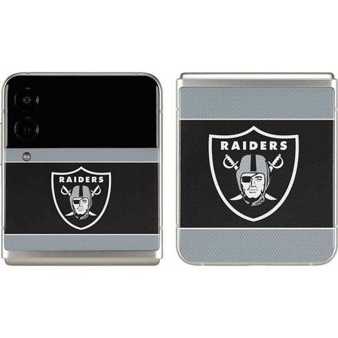 NFL Las Vegas Raiders Zone Block Galaxy Z Flip3 5G Skin
