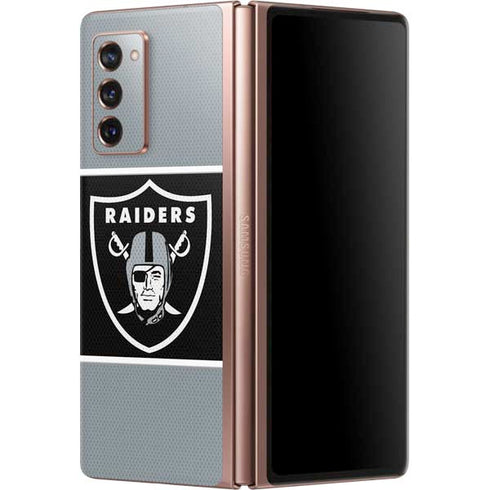 NFL Las Vegas Raiders Zone Block Galaxy Z Fold2 5G Skin