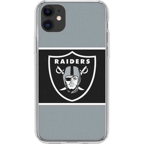 NFL Las Vegas Raiders Zone Block iPhone 11 Clear Case