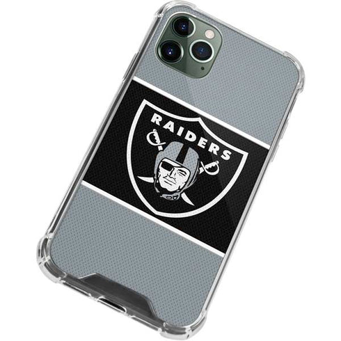 NFL Las Vegas Raiders Zone Block iPhone 11 Pro Max Clear Case