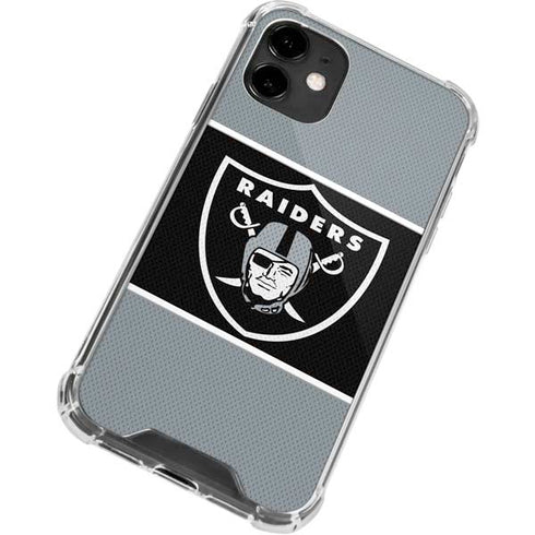 NFL Las Vegas Raiders Zone Block iPhone 12 Clear Case
