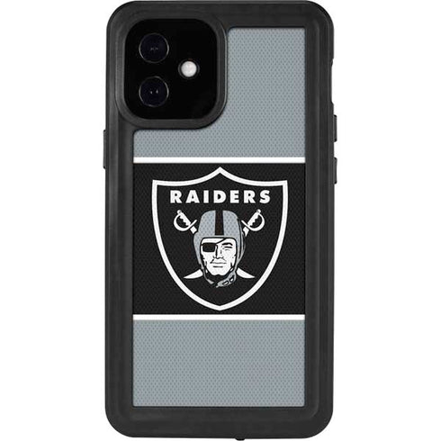 NFL Las Vegas Raiders Zone Block iPhone 12 Mini Waterproof Case