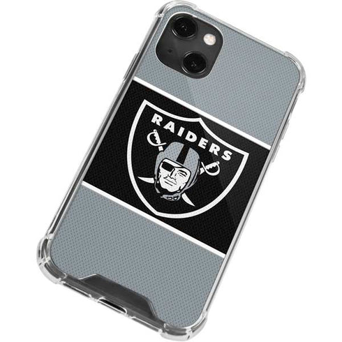 NFL Las Vegas Raiders Zone Block iPhone 13 Mini Clear Case