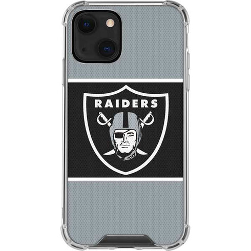 NFL Las Vegas Raiders Zone Block iPhone 14 Plus Clear Case