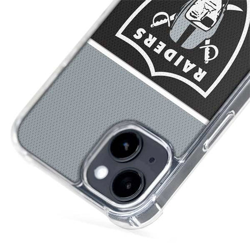 NFL Las Vegas Raiders Zone Block iPhone 15 Plus MagSafe Case