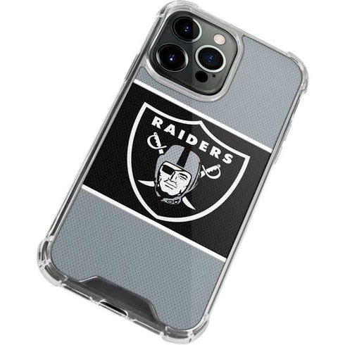 NFL Las Vegas Raiders Zone Block iPhone 15 Pro Clear Case