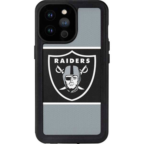 NFL Las Vegas Raiders Zone Block iPhone 14 Pro Max Waterproof Case
