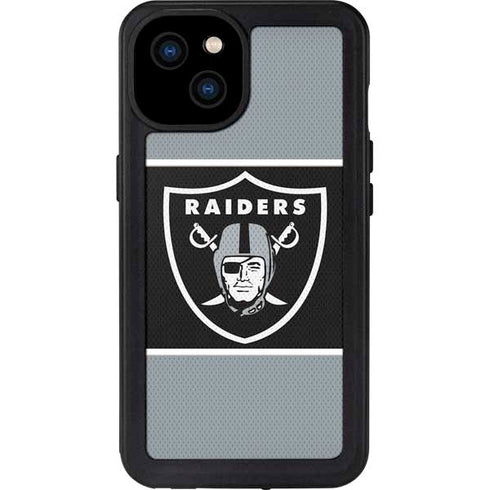 NFL Las Vegas Raiders Zone Block iPhone 15 Plus Waterproof Case