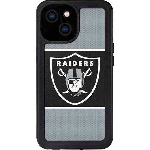 NFL Las Vegas Raiders Zone Block iPhone 15 Waterproof Case