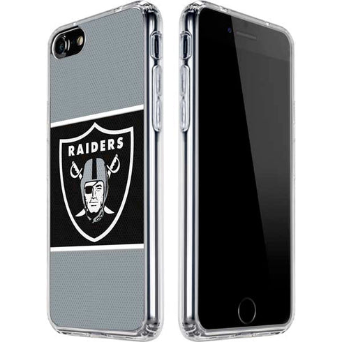 NFL Las Vegas Raiders Zone Block iPhone SE (2nd & 3rd Gen) Clear Case