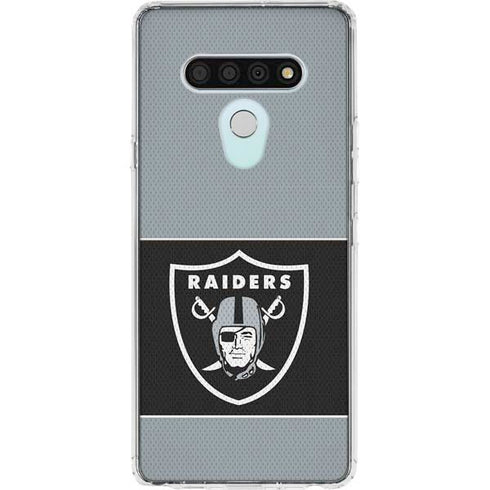 NFL Las Vegas Raiders Zone Block LG Stylo 6 Clear Case