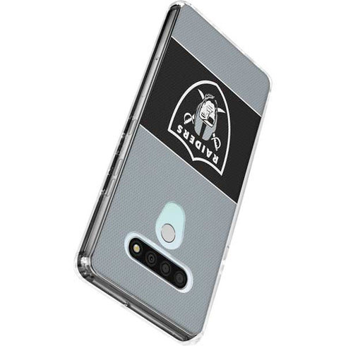 NFL Las Vegas Raiders Zone Block LG Stylo 6 Clear Case