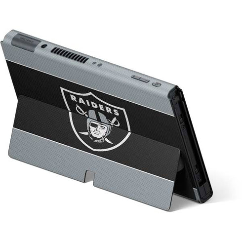 NFL Las Vegas Raiders Zone Block Nintendo Switch OLED (2021) Skin