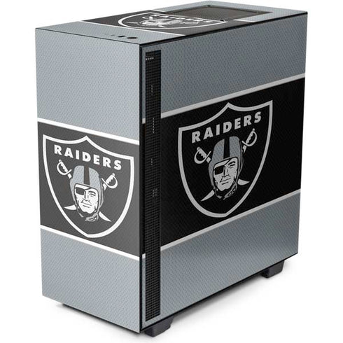 NFL Las Vegas Raiders Zone Block NZXT H510 Compact ATX Mid-Tower Case Skin