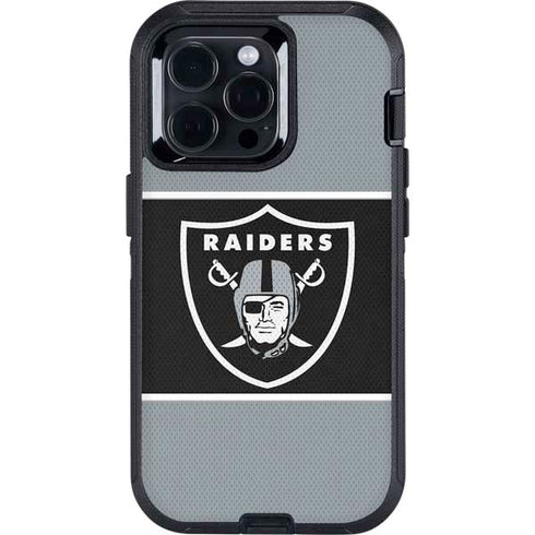 NFL Las Vegas Raiders Zone Block Otterbox Defender iPhone Skin
