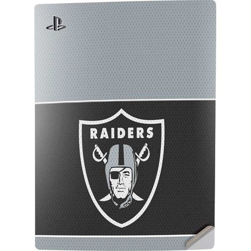 NFL Las Vegas Raiders Zone Block PS5 Digital Edition Console Skin