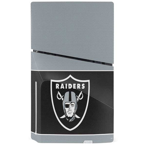 NFL Las Vegas Raiders Zone Block PS5 Slim Disk Console Skin