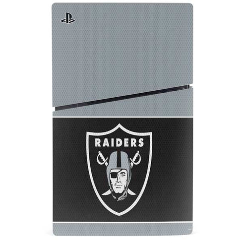 NFL Las Vegas Raiders Zone Block PS5 Slim Digital Edition Console Skin