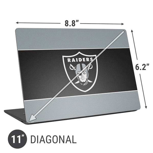 NFL Las Vegas Raiders Zone Block Universal Laptop 11in (8.8 x 6.2in) Skin