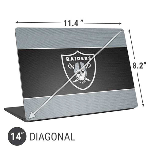 NFL Las Vegas Raiders Zone Block Universal Laptop 14in (11.4 x 8.2in) Skin