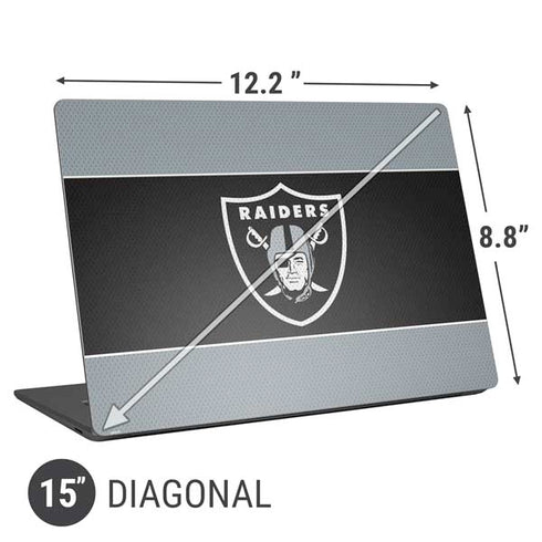 NFL Las Vegas Raiders Zone Block Universal Laptop 15in (12.2 x 8.8in) Skin