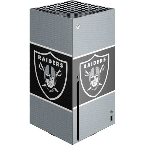 NFL Las Vegas Raiders Zone Block Xbox Series X Console Skin