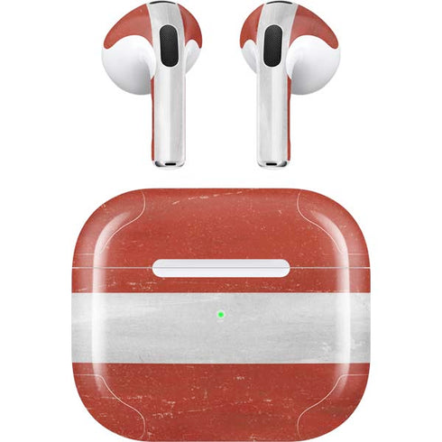 Latvia Flag Distressed Apple AirPods (3rd Gen 2021) Skin