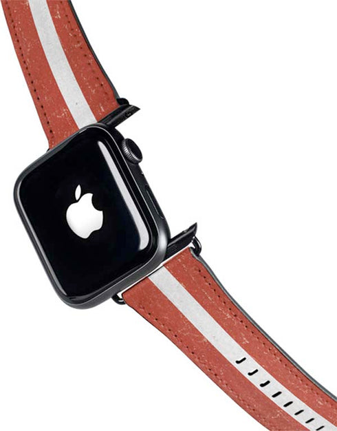 Latvia Flag Distressed Apple Watch Band 38-40mm