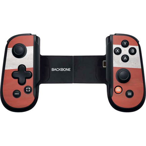 Latvia Flag Distressed Backbone One for iPhone Game Controller Skin