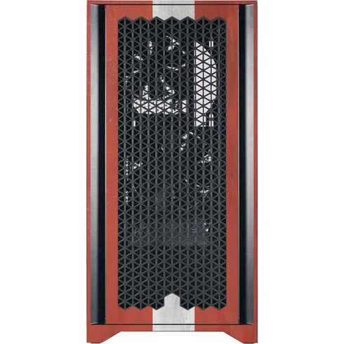 Latvia Flag Distressed Corsair 4000D Tempered Glass Mid-Tower ATX Case Skin