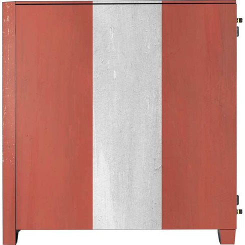 Latvia Flag Distressed Corsair 4000D Tempered Glass Mid-Tower ATX Case Skin