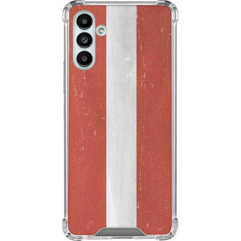 Latvia Flag Distressed Galaxy A13 5G Clear Case