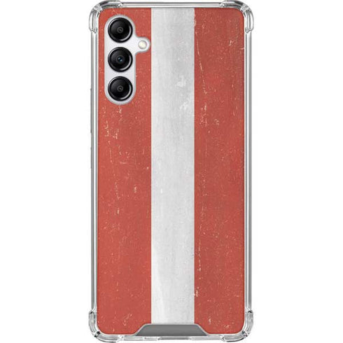 Latvia Flag Distressed Galaxy A14 5G Clear Case