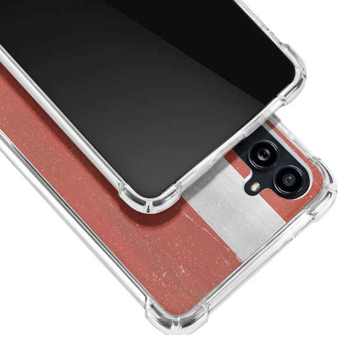 Latvia Flag Distressed Galaxy A54 5G Clear Case