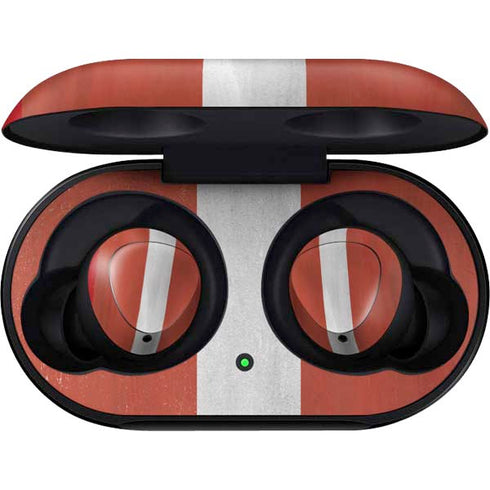 Latvia Flag Distressed Galaxy Buds Skin