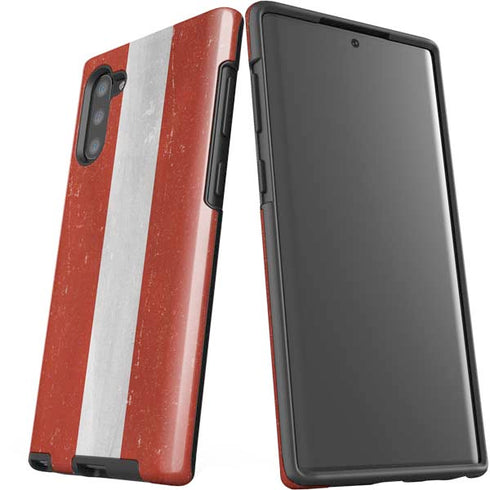Latvia Flag Distressed Galaxy Note 10 Pro Case