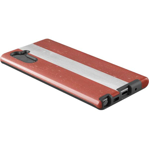 Latvia Flag Distressed Galaxy Note 10 Pro Case