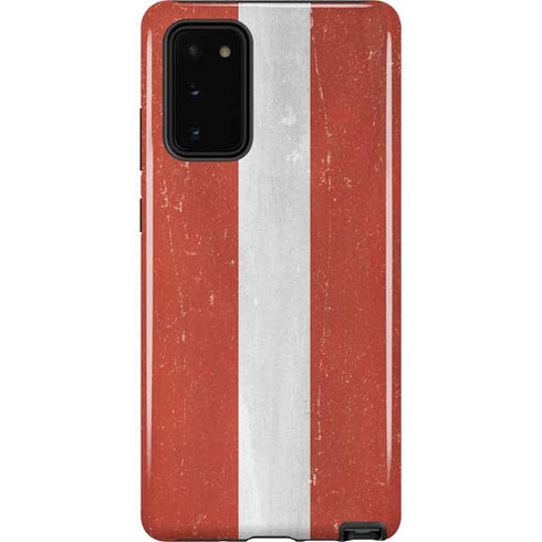 Latvia Flag Distressed Galaxy Note20 5G Pro Case
