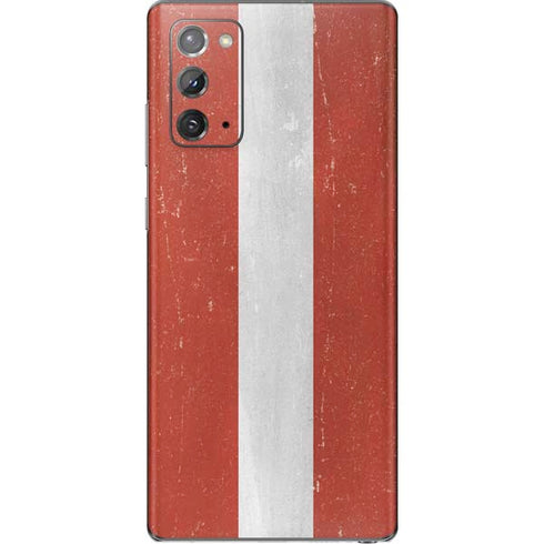 Latvia Flag Distressed Galaxy Note20 5G Skin