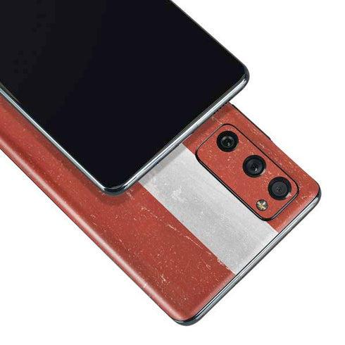 Latvia Flag Distressed Galaxy S20 Fan Edition Skin