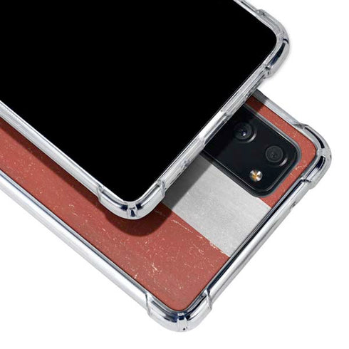 Latvia Flag Distressed Galaxy S20 FE Clear Case