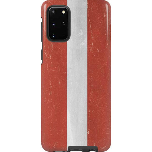Latvia Flag Distressed Galaxy S20 Plus Pro Case