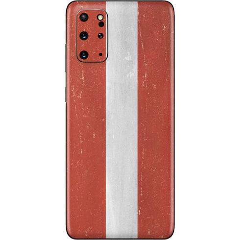 Latvia Flag Distressed Galaxy S20 Plus Skin