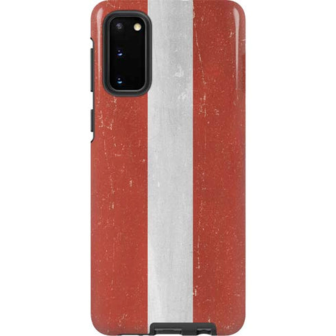 Latvia Flag Distressed Galaxy S20 Pro Case
